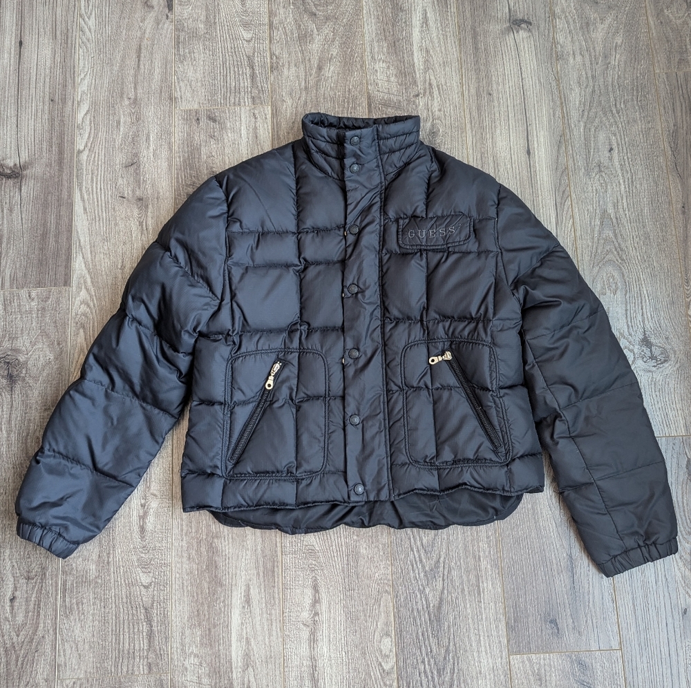 GUESS Puffer Coat Down Filled Black Women